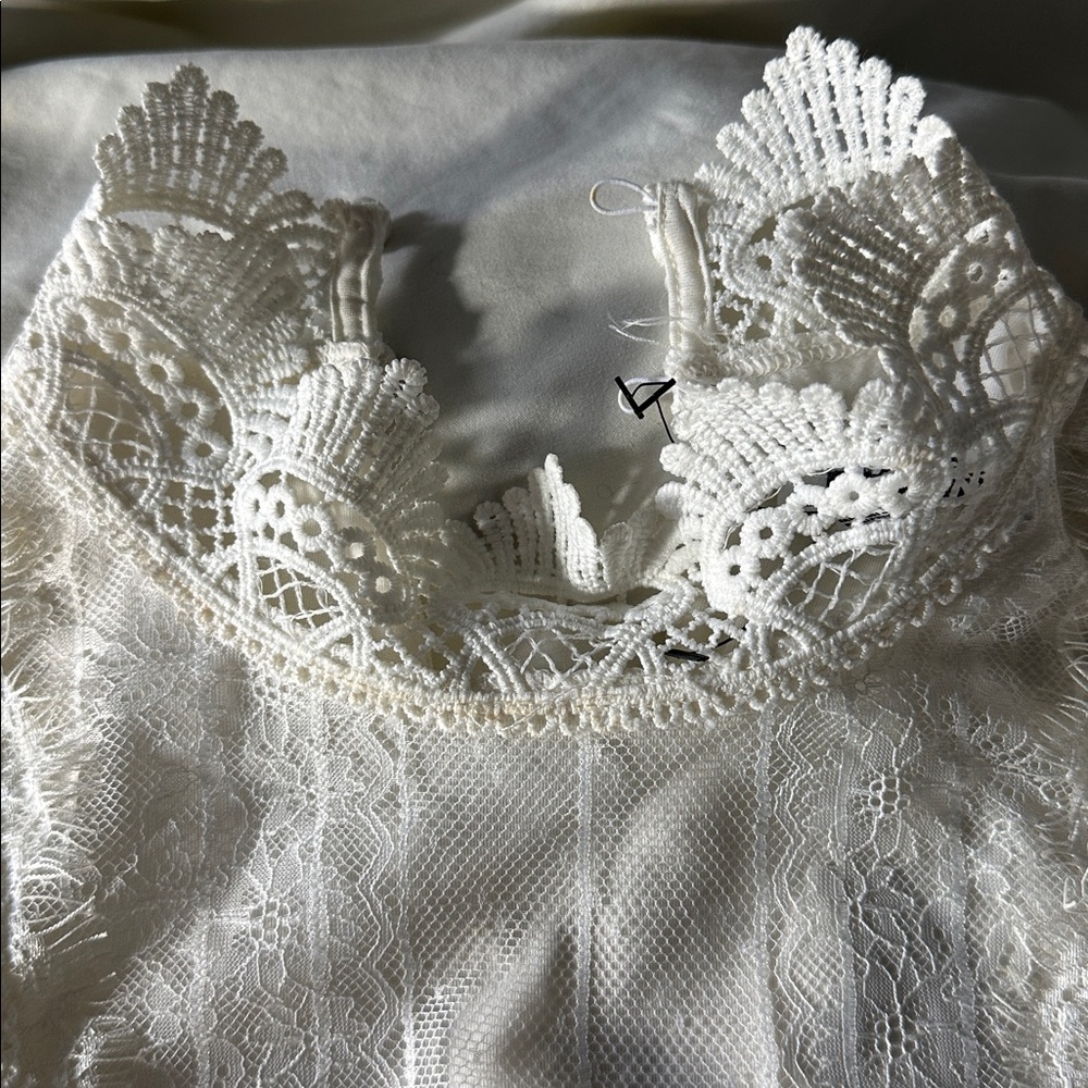 Express Ruffled Peplum Blouse - Picture 2 of 6